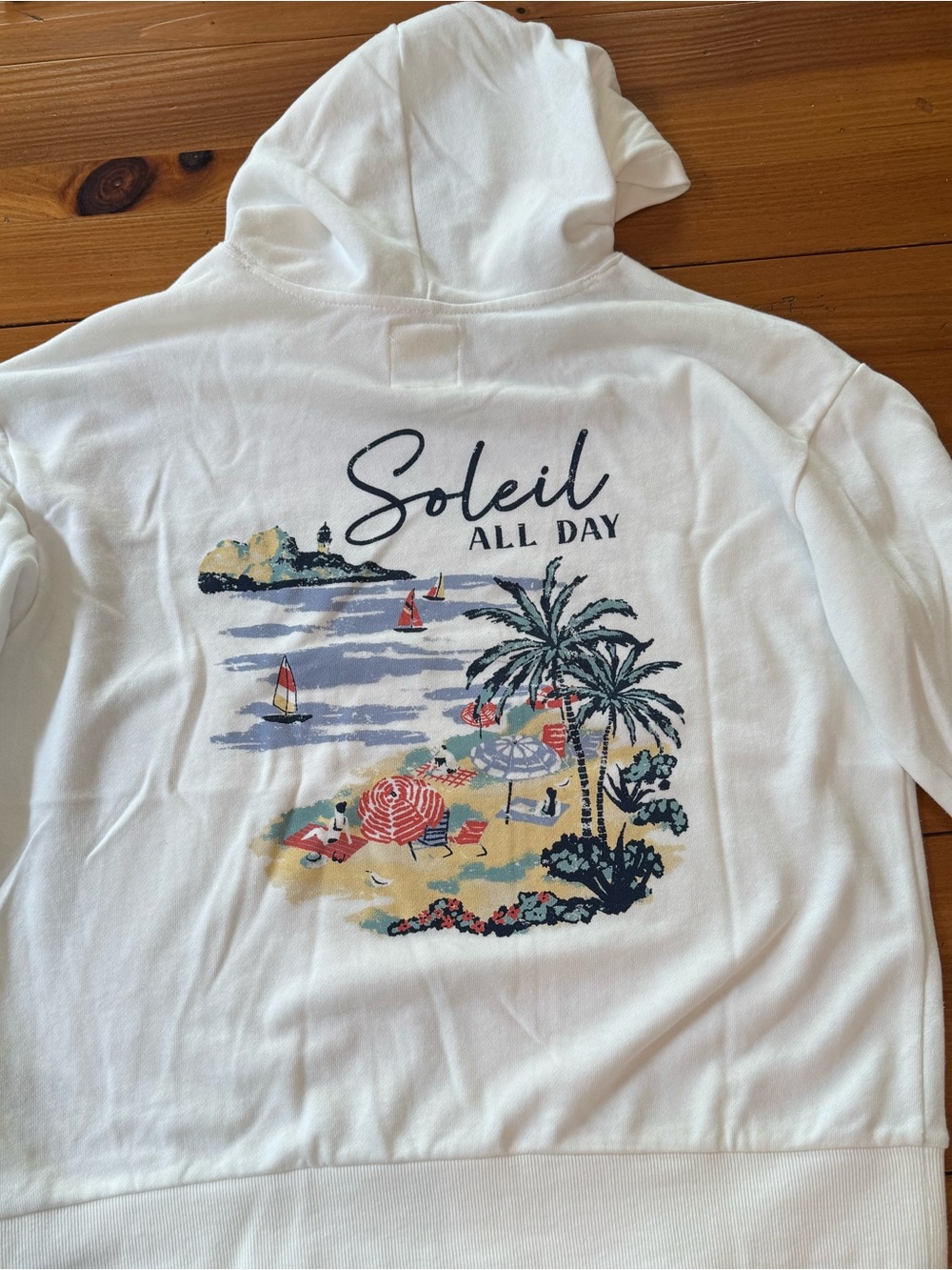 NWT Women’s C&C California White 'Soleil All Day' Hoodie, Size S